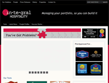 Tablet Screenshot of integralhospitality.com